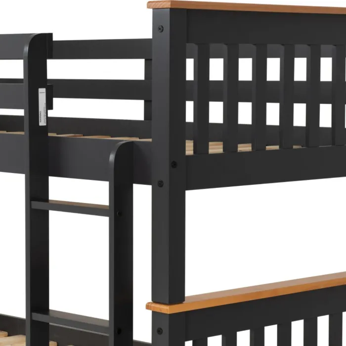 Neptune 3FT Bunk Bed - Grey/Oak Effect | Murphy Furniture