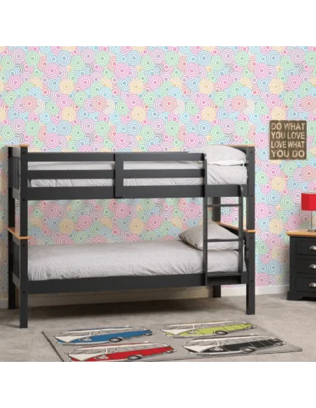 Neptune 3FT Bunk Bed - Grey/Oak Effect | Murphy Furniture