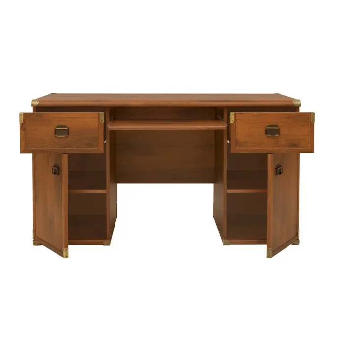 Cornwall Desk: 2 Door 2 Drawer - Sutter Oak