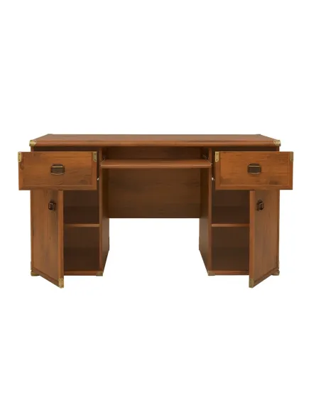 Cornwall Desk: 2 Door 2 Drawer - Sutter Oak