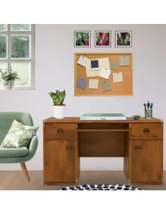 Cornwall Desk: 2 Door 2 Drawer - Sutter Oak