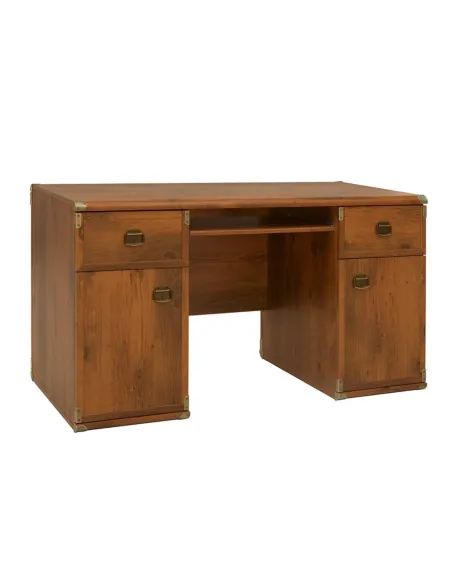 Cornwall Desk: 2 Door 2 Drawer - Sutter Oak