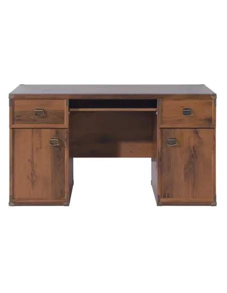 Cornwall Desk: 2 Door 2 Drawer - Sutter Oak