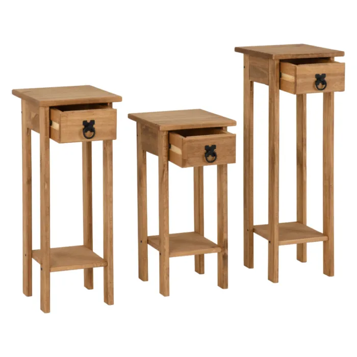 Corona 3x Plant Stands - Distressed Waxe | Murphy Furniture