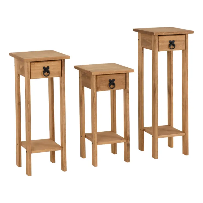 Corona 3x Plant Stands - Distressed Waxe | Murphy Furniture