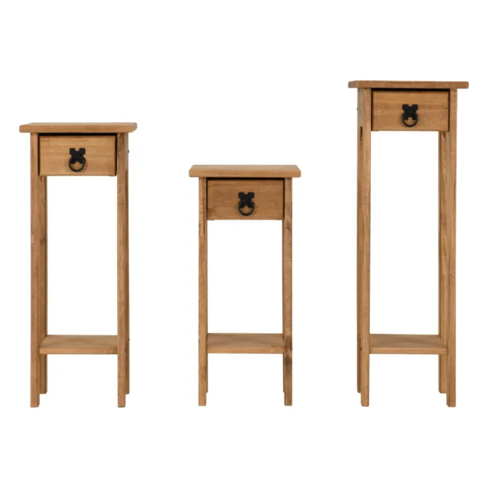 Corona 3x Plant Stands - Distressed Waxe | Murphy Furniture