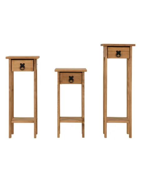 Corona 3x Plant Stands - Distressed Waxe | Murphy Furniture