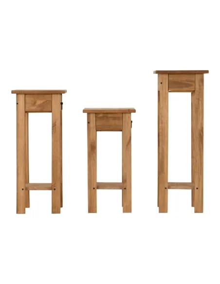 Corona 3x Plant Stands - Distressed Waxe | Murphy Furniture