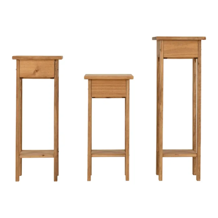 Corona 3x Plant Stands - Distressed Waxe | Murphy Furniture