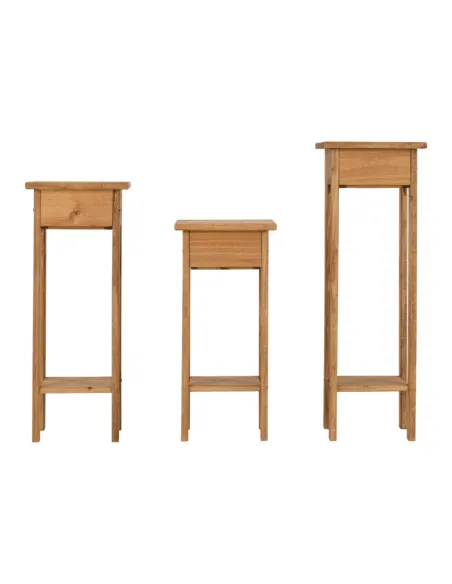 Corona 3x Plant Stands - Distressed Waxe | Murphy Furniture