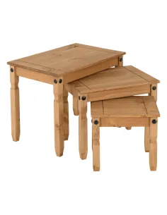 Corona Nest Of Tables - Distressed Waxed | Murphy Furniture 2