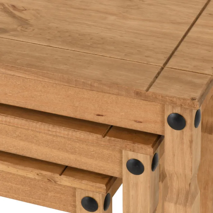 Corona Nest Of Tables - Distressed Waxed | Murphy Furniture