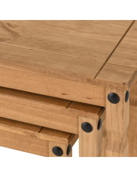 Corona Nest Of Tables - Distressed Waxed | Murphy Furniture