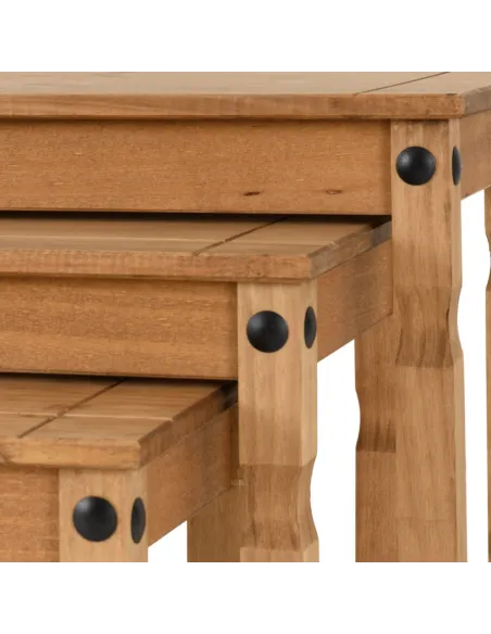 Corona Nest Of Tables - Distressed Waxed | Murphy Furniture