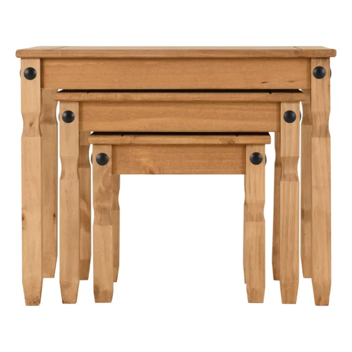 Corona Nest Of Tables - Distressed Waxed | Murphy Furniture