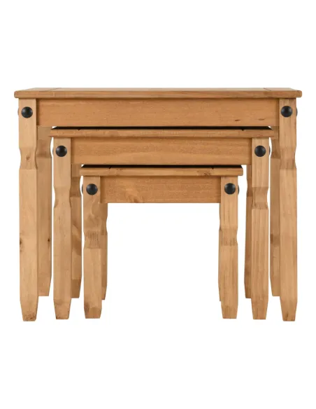 Corona Nest Of Tables - Distressed Waxed | Murphy Furniture