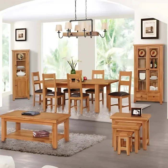 Lancaster Nest of 3 Tables - Solid Oak | Murphy Furniture