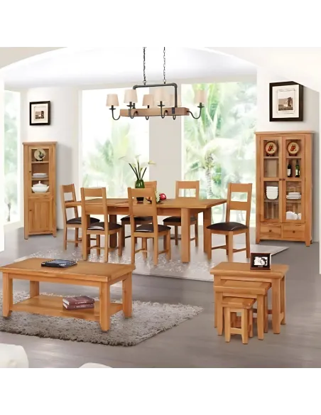 Lancaster Nest of 3 Tables - Solid Oak | Murphy Furniture