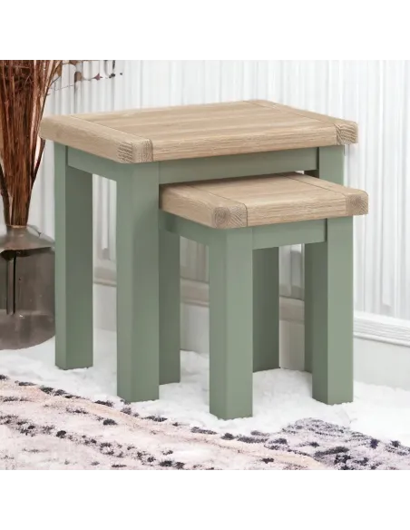 Marbury Nest of Tables - Sage | Murphy Furniture
