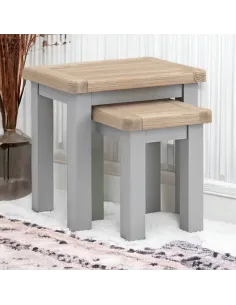 Marbury Nest of Tables - Light Grey | Murphy Furniture