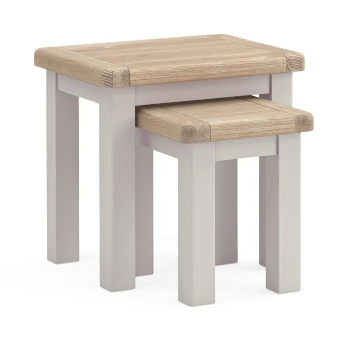 Marbury Nest of Tables - Light Grey | Murphy Furniture