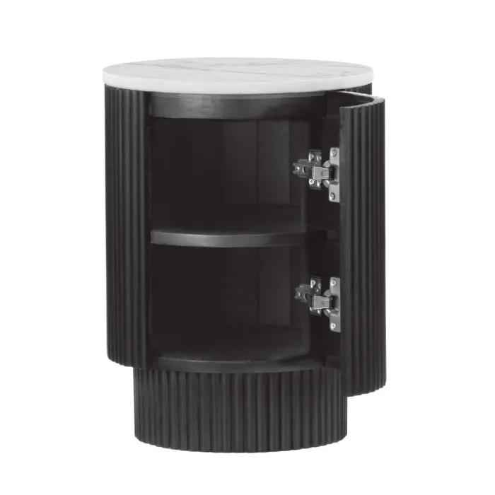 Lantine Side Table With Door - Mango Cha | Murphy Furniture
