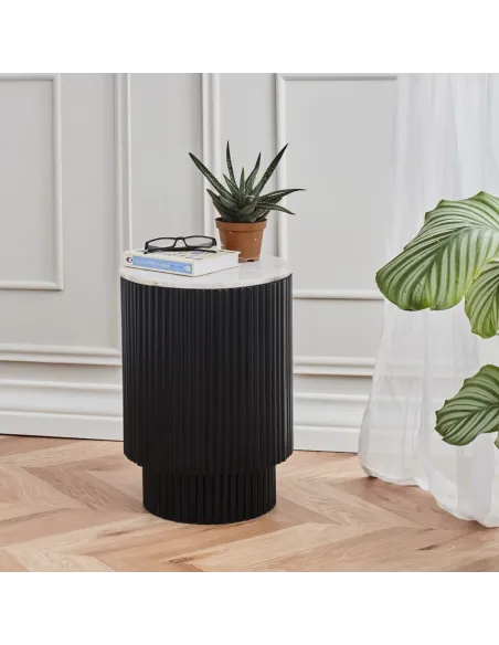 Lantine Side Table With Door - Mango Cha | Murphy Furniture