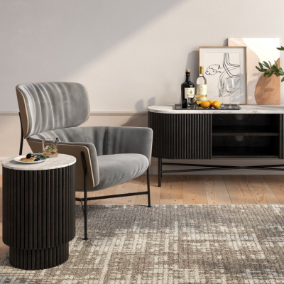 Lantine Side Table With Door - Mango Cha | Murphy Furniture