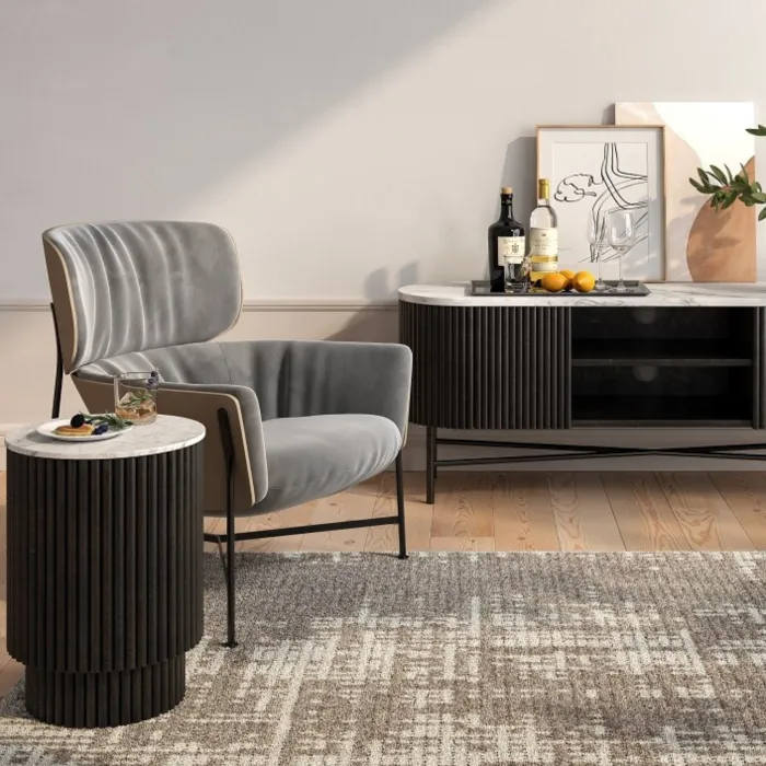 Lantine Side Table With Door - Mango Cha | Murphy Furniture