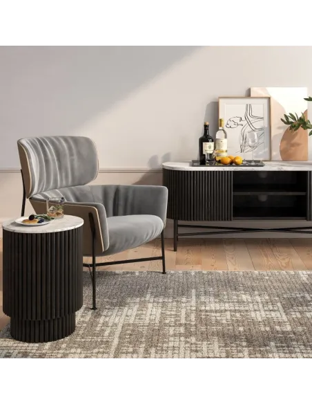 Lantine Side Table With Door - Mango Cha | Murphy Furniture