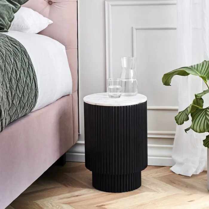 Lantine Side Table With Door - Mango Cha | Murphy Furniture