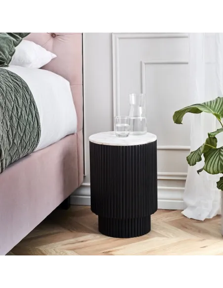 Lantine Side Table With Door - Mango Cha | Murphy Furniture