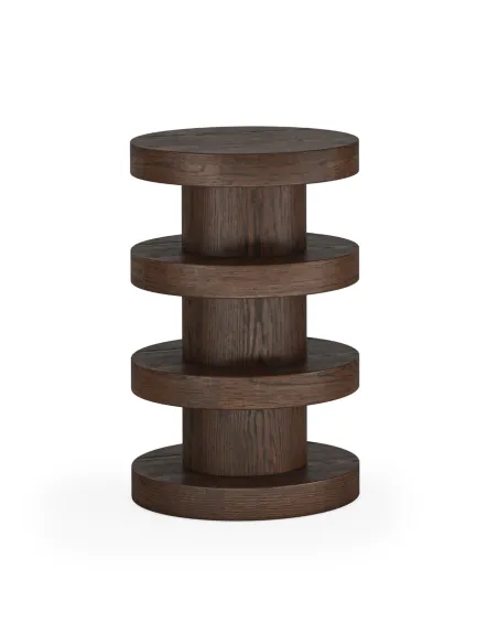 Haiden Bobbin Side Table - Dark Oak | Murphy Furniture
