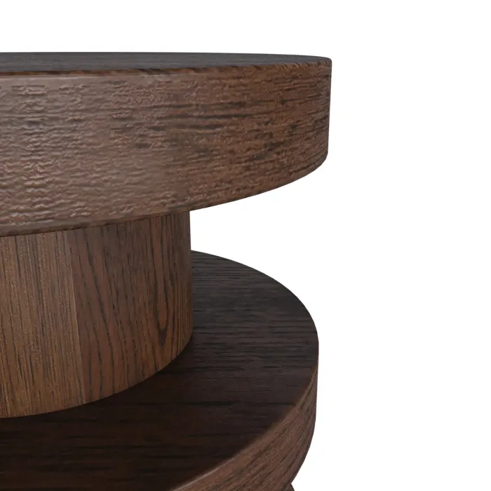 Haiden Bobbin Side Table - Dark Oak | Murphy Furniture