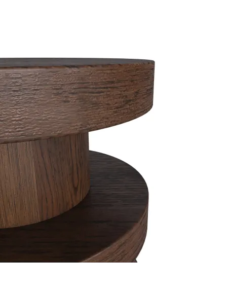 Haiden Bobbin Side Table - Dark Oak | Murphy Furniture
