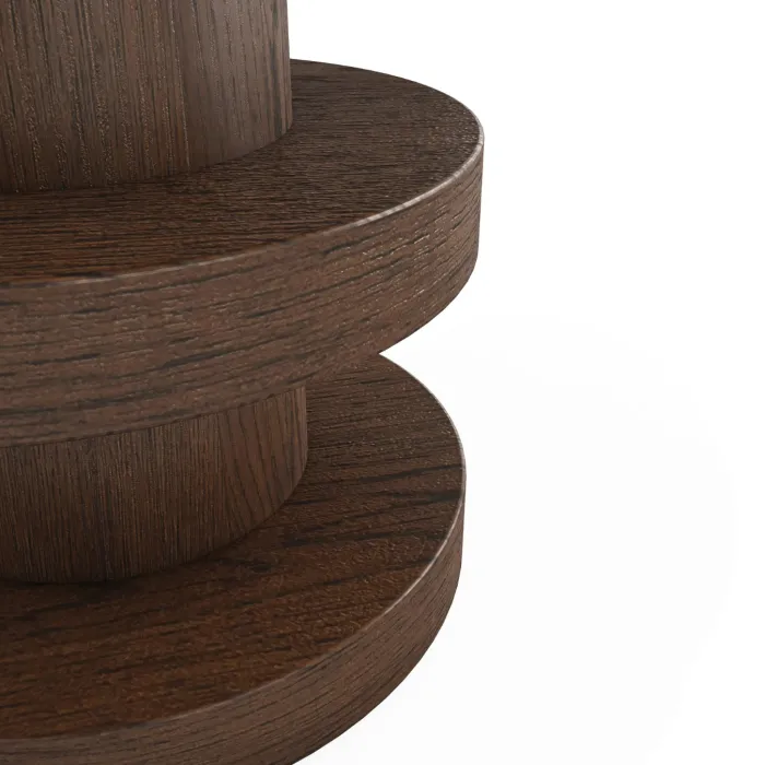 Haiden Bobbin Side Table - Dark Oak | Murphy Furniture