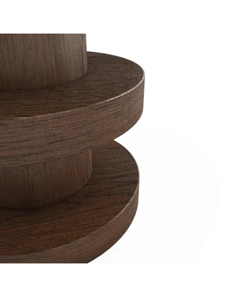 Haiden Bobbin Side Table - Dark Oak | Murphy Furniture