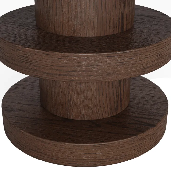 Haiden Bobbin Side Table - Dark Oak | Murphy Furniture