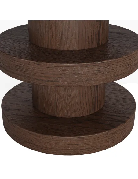 Haiden Bobbin Side Table - Dark Oak | Murphy Furniture