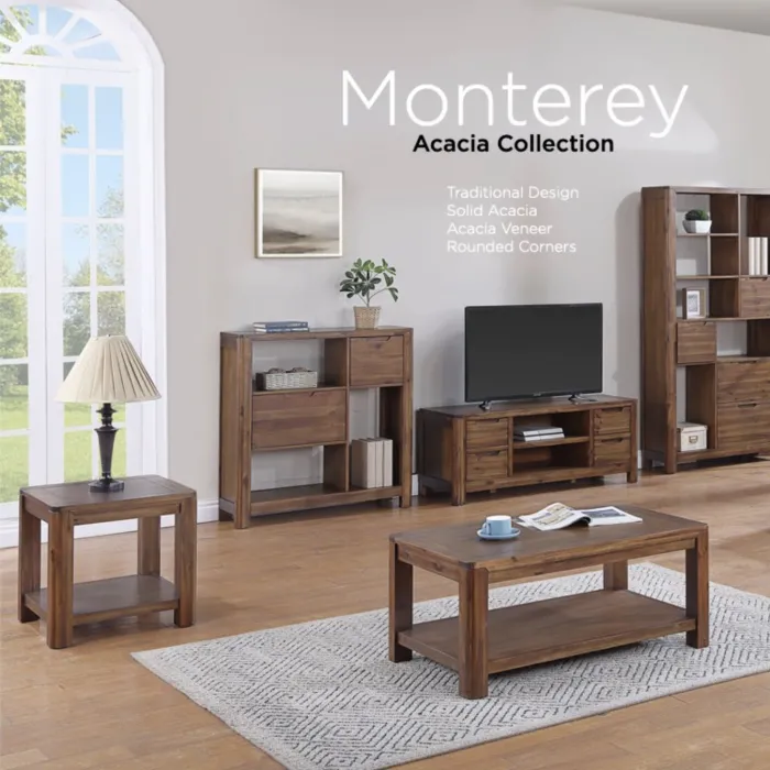 Monterey Compact Bookcase - Acacia | Murphy Furniture