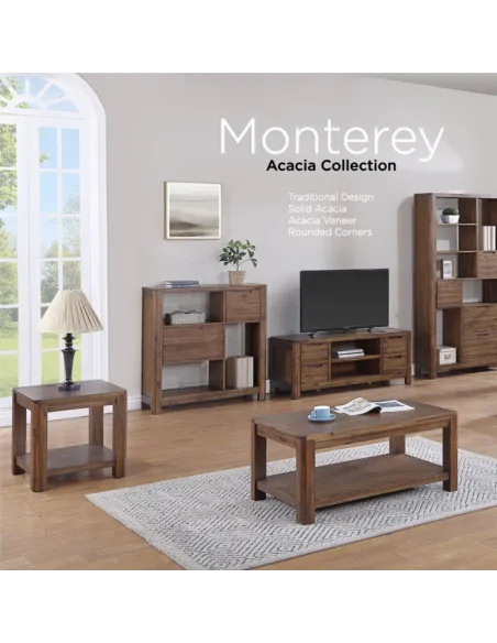 Monterey Compact Bookcase - Acacia | Murphy Furniture