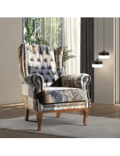 Molly Accent Chair - Multi Grey | Murphy Furniture
