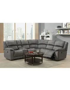 Marseilles Electric Corner Sofa - Light | Murphy Furniture