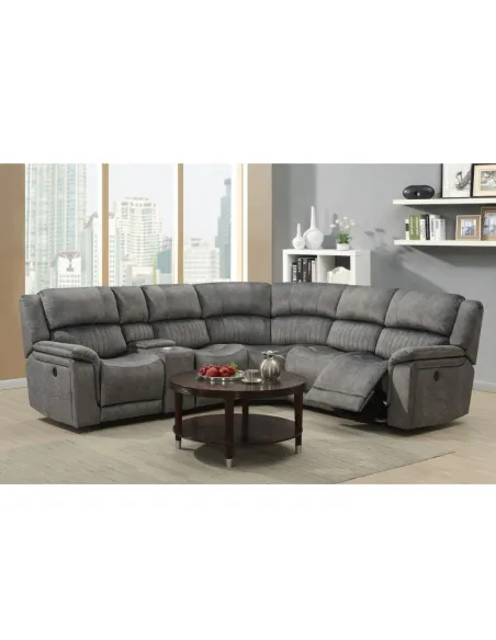 Marseilles Electric Corner Sofa - Light | Murphy Furniture