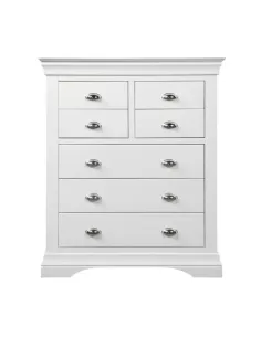 Bella 3+4 Drawer Chest - White | Murphy Furniture