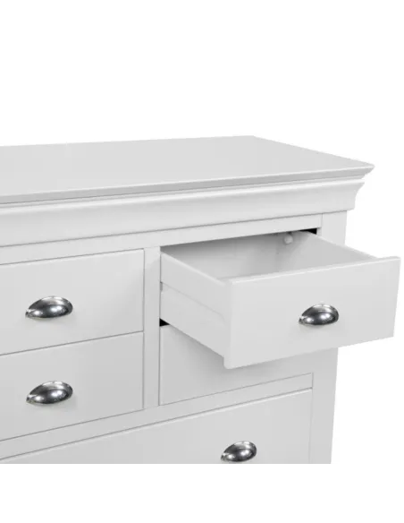 Bella 3+4 Drawer Chest - White | Murphy Furniture
