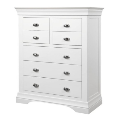 Bella 3+4 Drawer Chest - White | Murphy Furniture