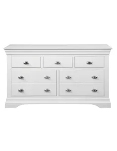 Bella 3+4 Drawer Wide Chest - White | Murphy Furniture 2