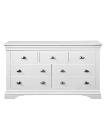 Bella 3+4 Drawer Wide Chest - White | Murphy Furniture