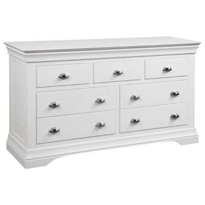 Bella 3+4 Drawer Wide Chest - White | Murphy Furniture